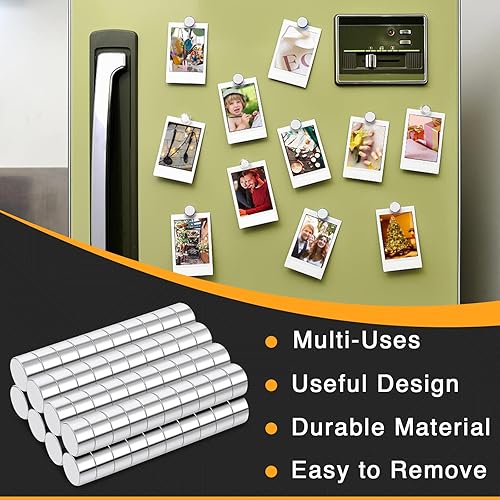Miniatura 3 de TRYMAG 80 imanes pequeños de neodimio de 0.197 x 0.118 in, pequeños imanes de neodimio de tierras raras para refrigerador, pizarra blanca