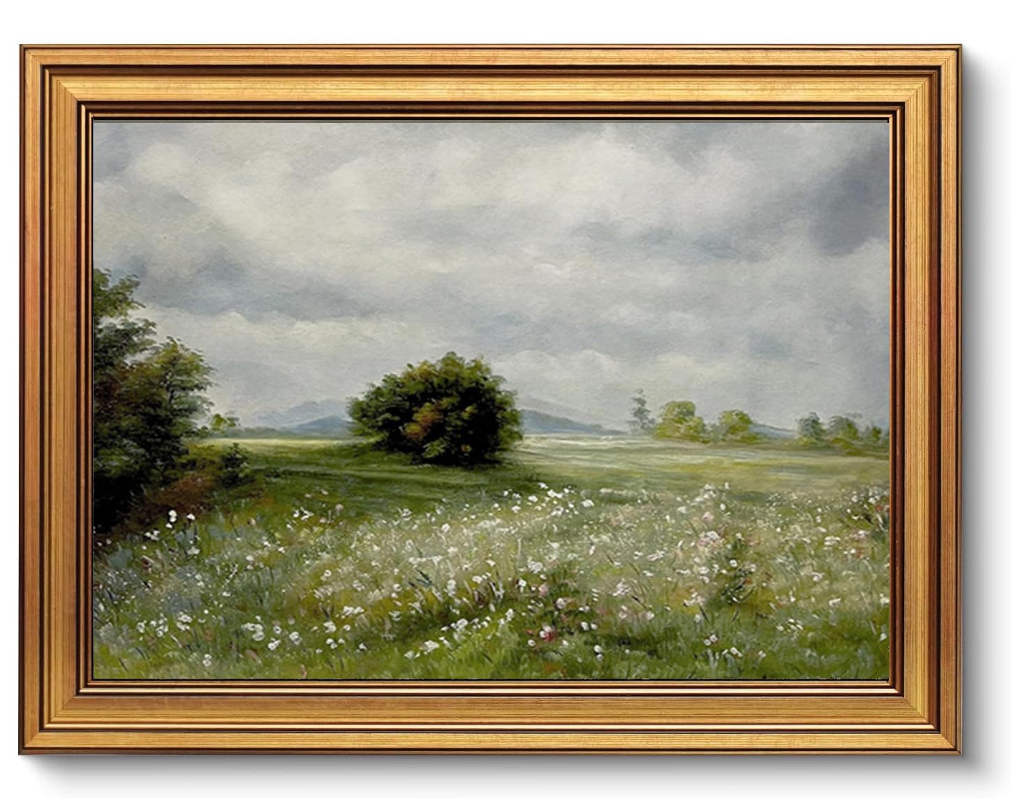 AGOLINE Vintage Gold Framed Wall Art,Countryside Landscape,12x16 IN โ image 1