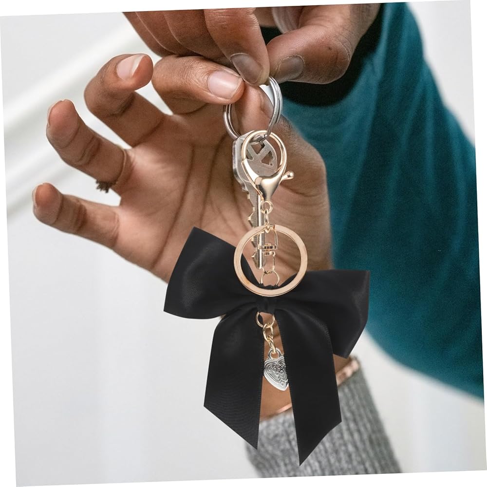 Amazon.co.jp: [WESIEVYA] リボンバッグチャーム 蝶結びキーチェーン