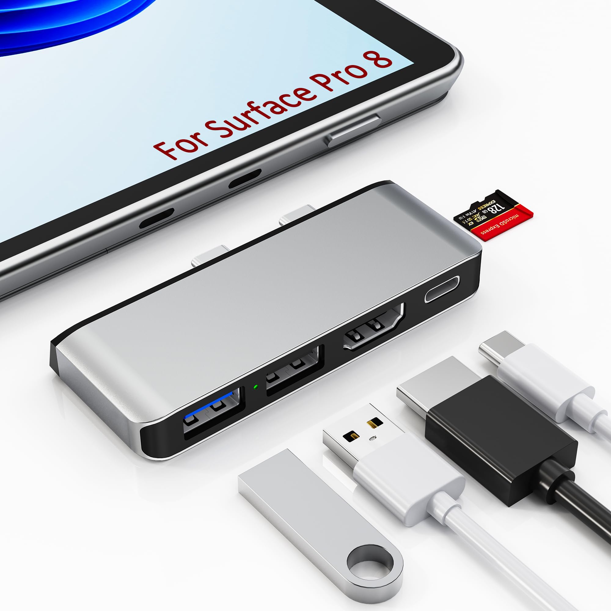 Amazon.co.jp: Surface Pro 8 ドッキングステーション USB Cハブ