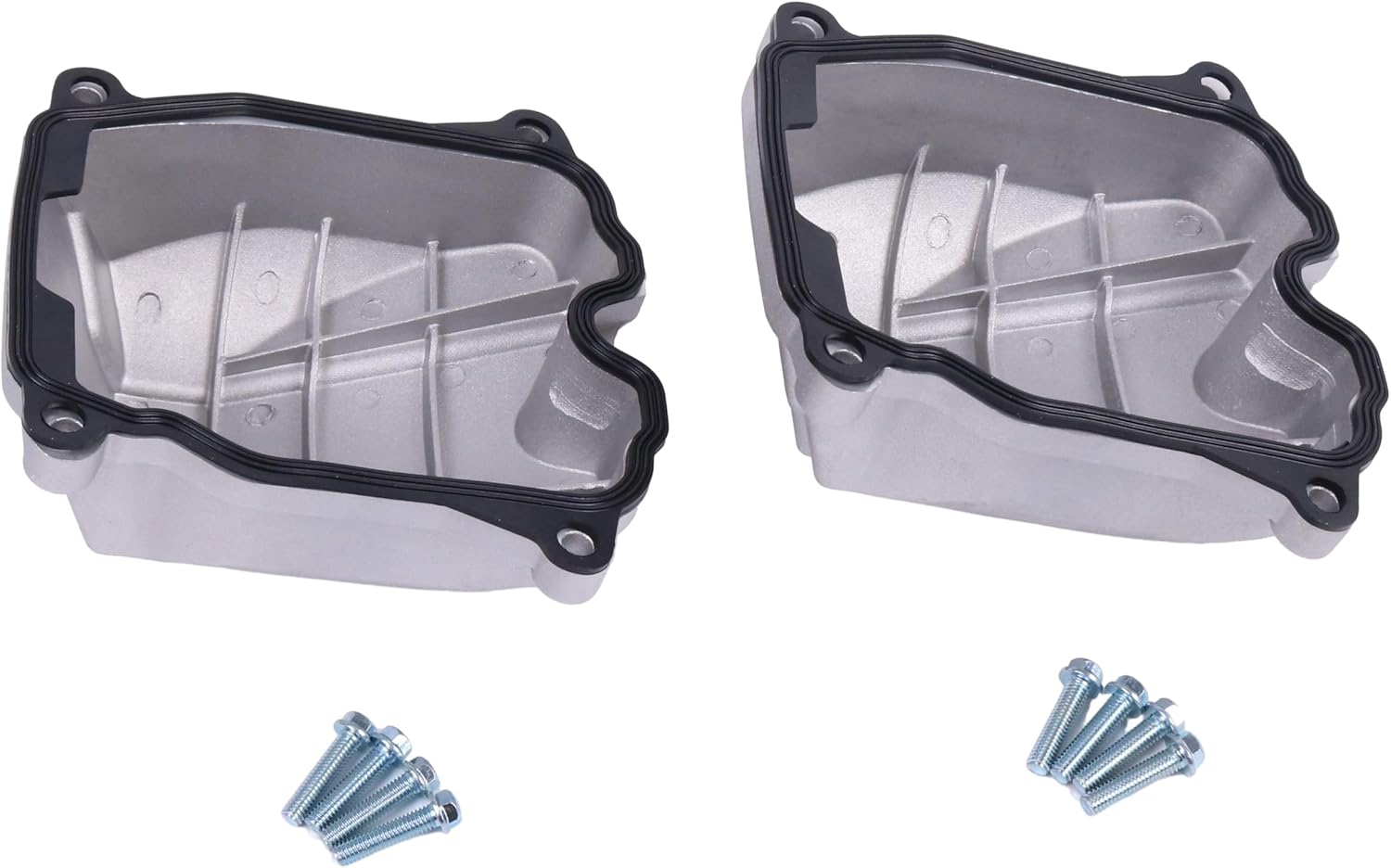 2 Pcs Cast Aluminum Valve Cover 420610395 420610393 420610394 420610390 Compatible with Can-am V-Twin ATV or UTV 500 570 650 800 850 1000 1000R