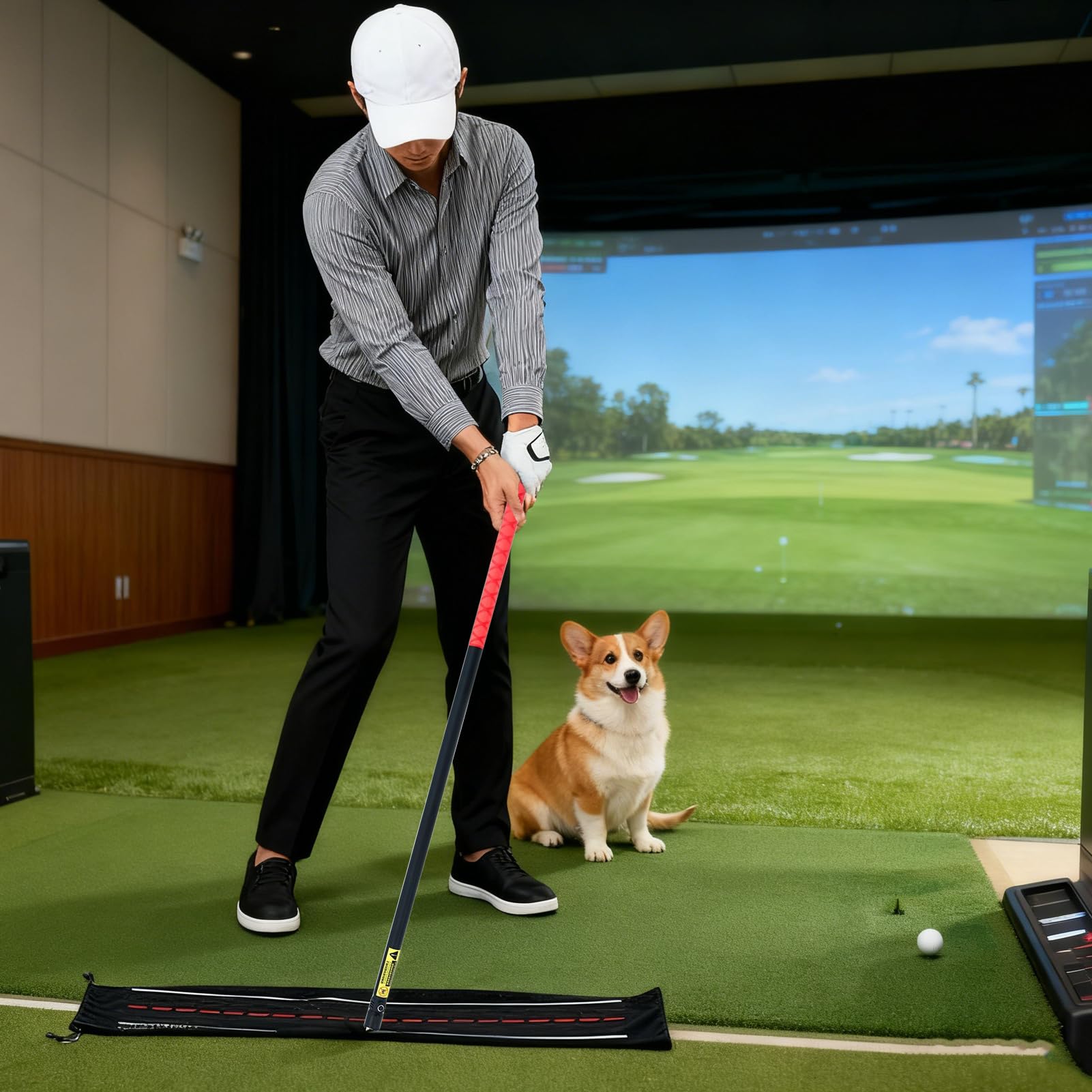 Pomoc Treningowa Do Golfa Korektor Ustawienia Kijów | Wspomagacz Prawidłowego Swingu Dla Golfistów I Golfistek Sportowe Ćwiczenia Na Zewnątrz Tor Turniej