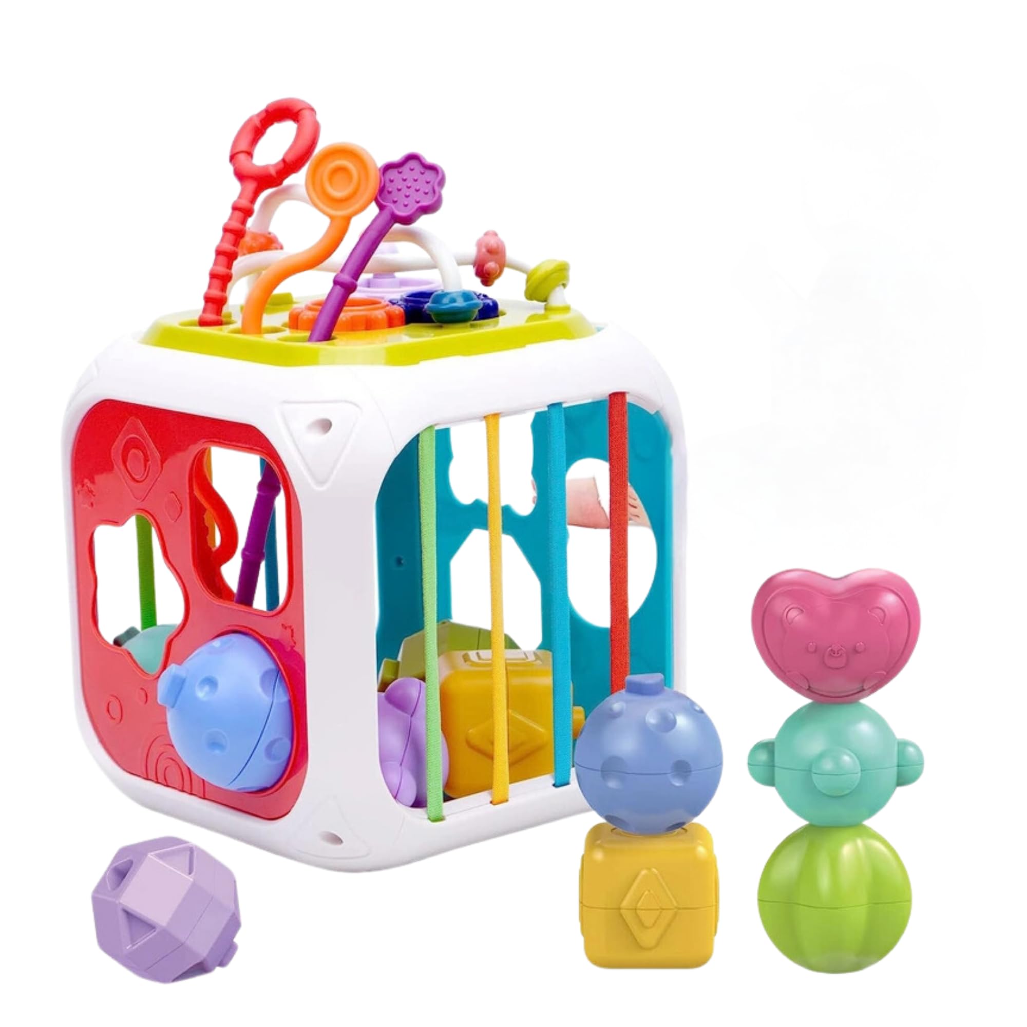 Thrive Toys Montessori Toys for 1 Year Old - 7 in 1 Baby Sensory Learning Toy | Baby Toys 6-12 Months | Fine Motor Skill Development | Educational Interactive Toy for Kids | Birthday Gift Boys & Girls (B0D8PZ2TKT) Amazon Price History, Amazon Price Tracker
