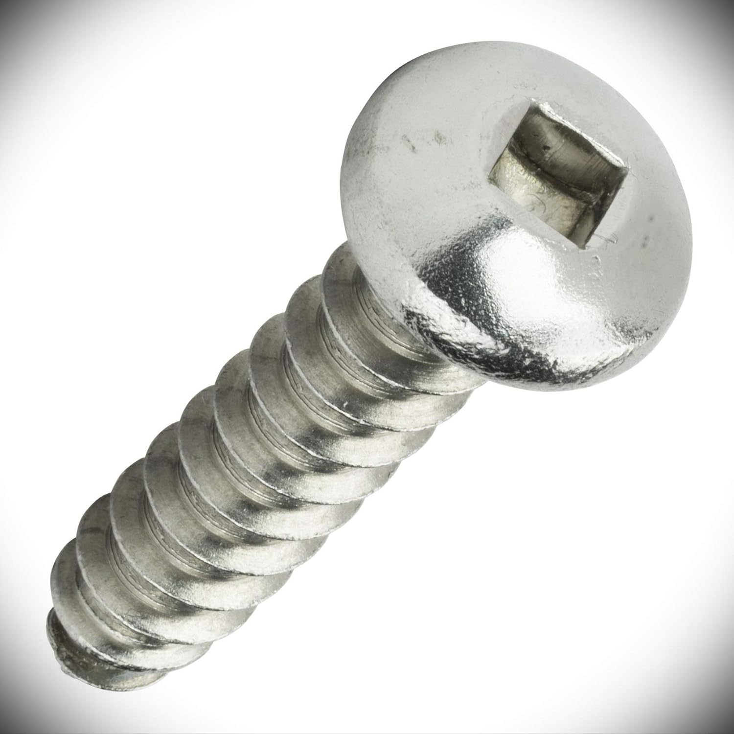 High-Strength Sheet Metal Screws - Durable Screws for Indoor and Outdoor Use - Versatile Screws for Crafting - #10 x 2" Size Square Drive Screws Self Tapping Pan Head Sheet Metal Stainless Set of 50