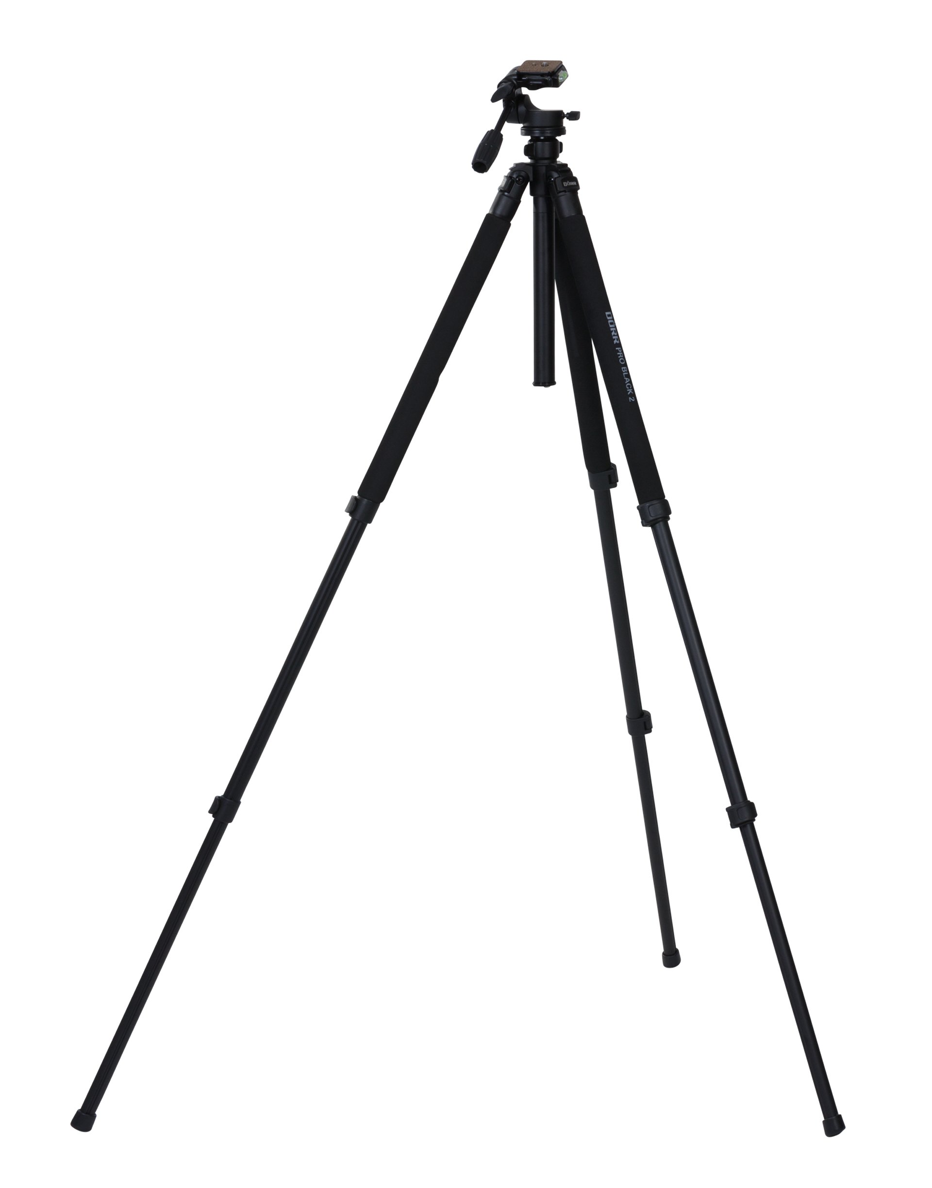 Dörr 372748 Pro Black 2 statyw do zdjęć i wideo, w zestawie z pochyleniem 3D ze zintegrowaną poziomicą/płytą do szybkiej wymiany/torba na statyw