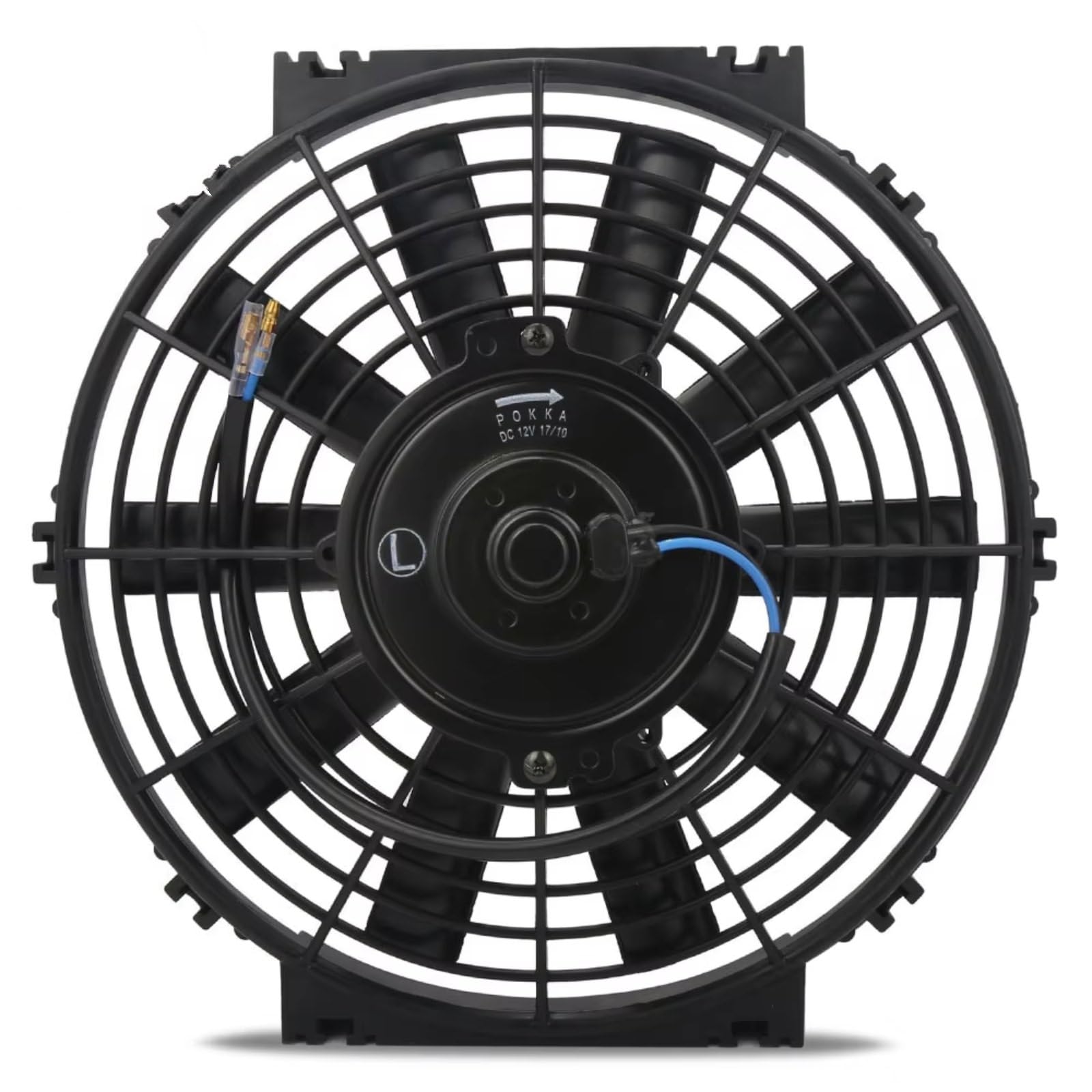 Radiador Eléctrico Universal De 8" 10" 12V 80W Intercooler Radiador De Motor Enfriador De Aceite Ventilador De Empuje De Refrigeración Delgado Eléctrico Ventilador Refrigeración(10 inch)