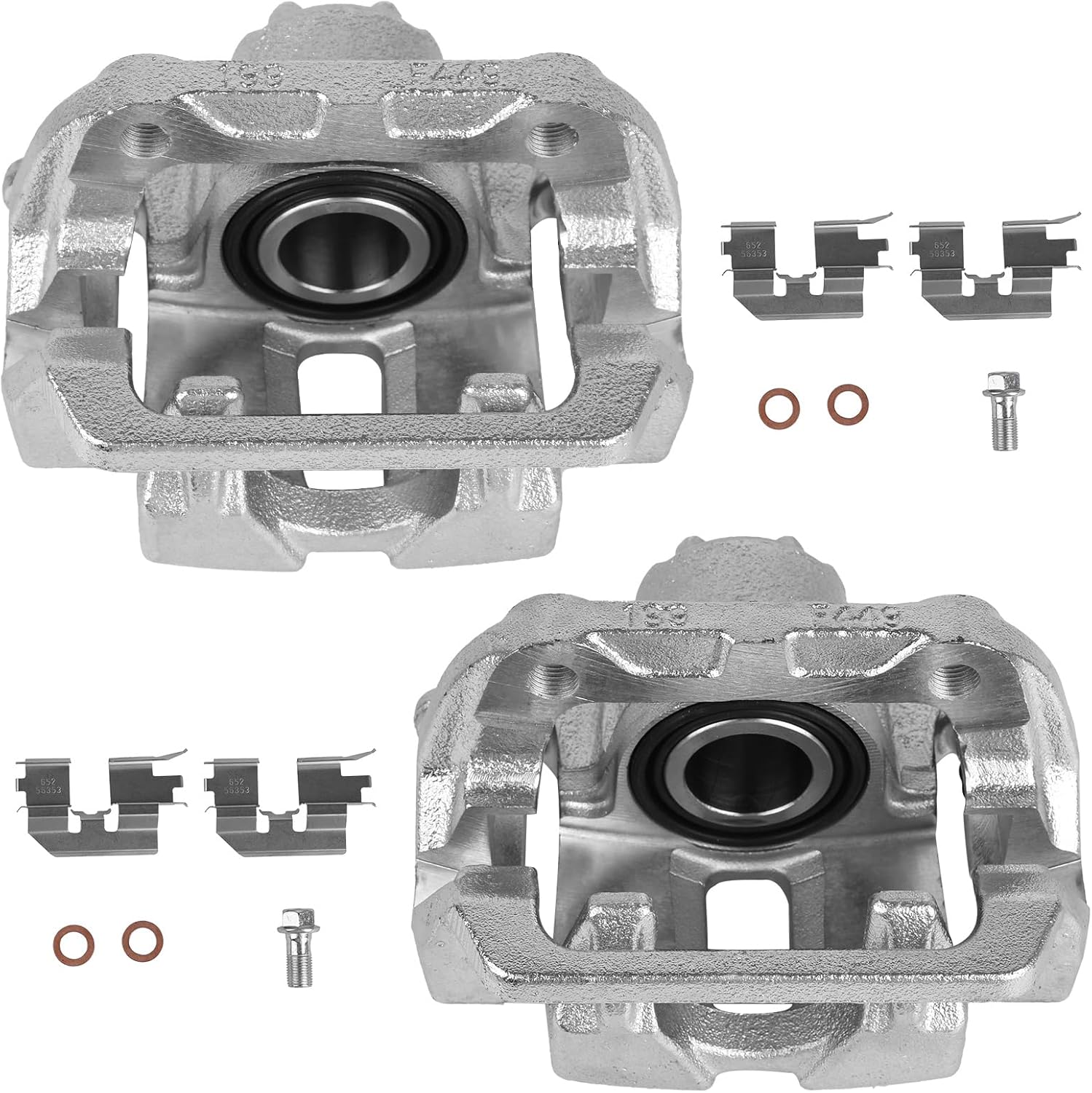 Autoround 19B2929 19B2928 Rear Brake Caliper w/Bracket Fit for Honda Odyssey 2005-2010, Both Driver Passenger Side