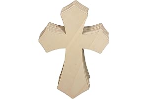 12-Inch 12-Pack Unfinished Wood Crosses: The Perfect Canvas for Your Creativity