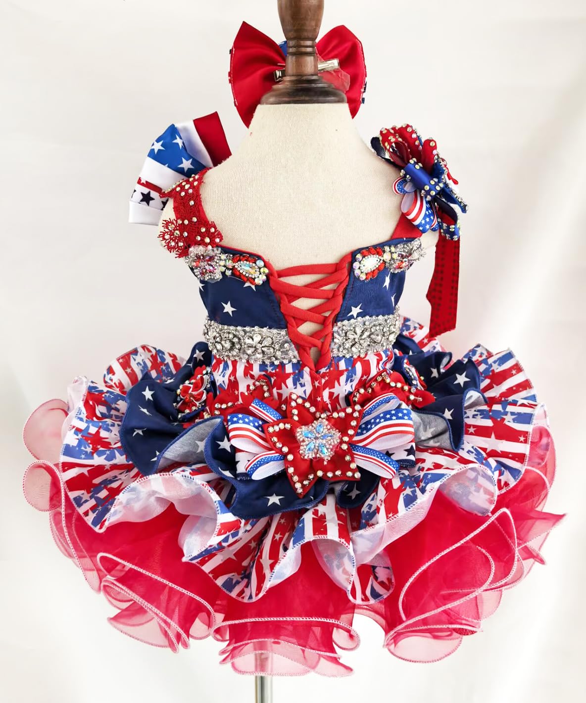 Jenniferwu Infant Toddler Baby Newborn Little Girl's Pageant Party Birthday Dress G535RB 3-6M