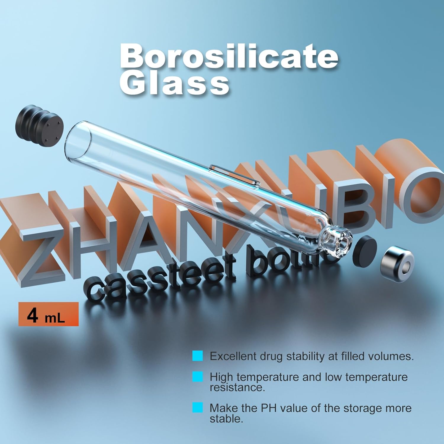 4ml Cassette Bottle Sterile 4ml Centrifuge Universal Vials (50)