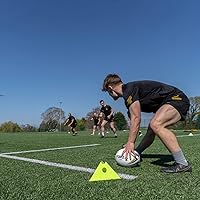 Vista 8 de FORZA Jumbo Triangle SuperCones Conos de entrenamiento de fútbol profesional con diseño triangular, ideales para ejercicios de velocidad, agilidad