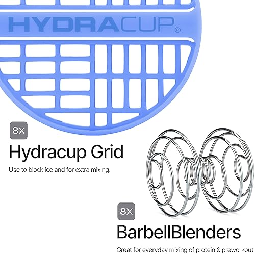 Miniatura 7 de HydraCup - Botella agitadora de 28 onzas para mezclas de proteínas bola de alambre de licuadora y rejilla de mezcla taza agitadora sin BPA paquete