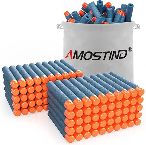 AMOSTING Paquete de municiones de balas de repuesto compatibles con pistolas Nerf para Nerf N-Strike Elite 20 compatible con todas las pistolas de