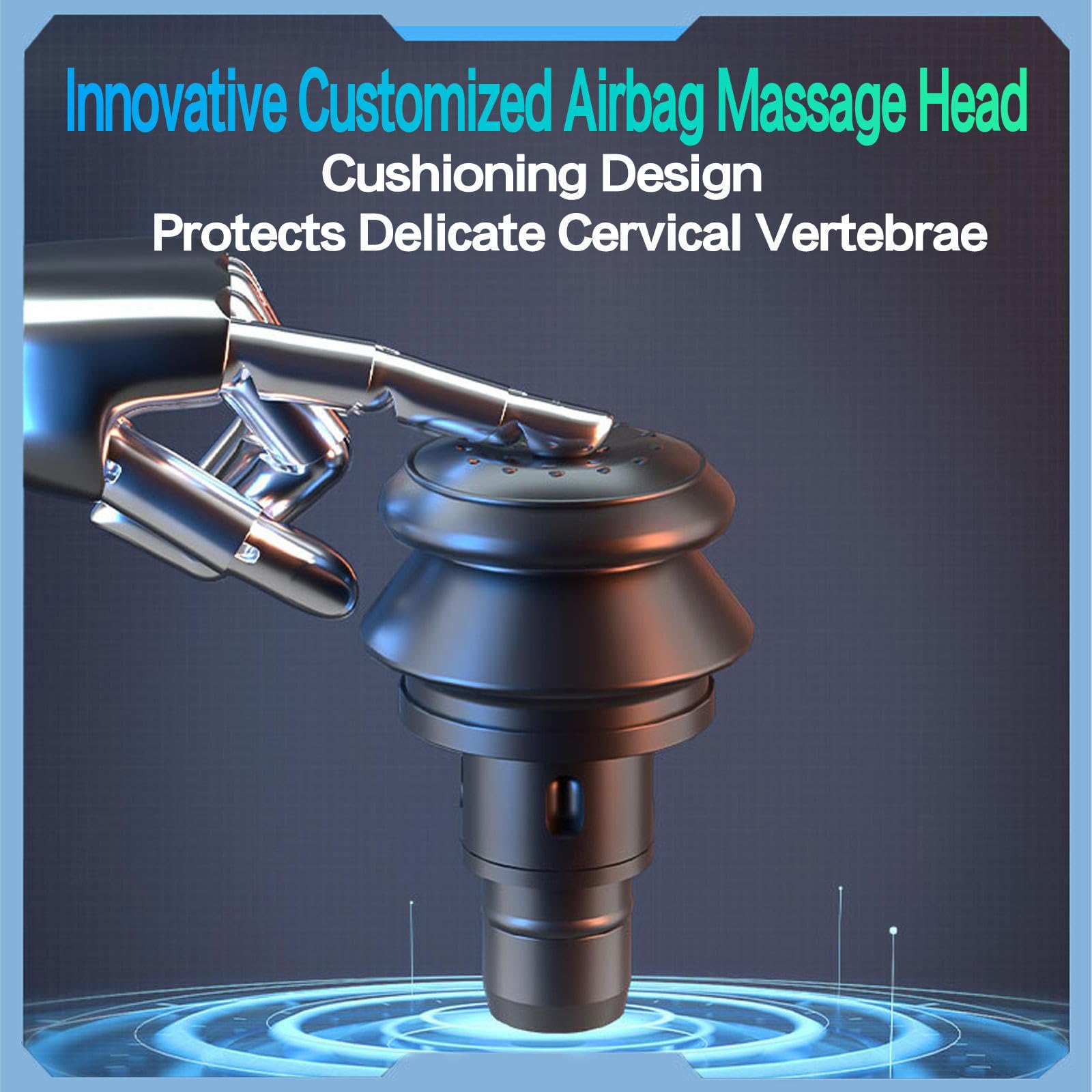 Amazon | ハンディガン, ハイパーボルト 8つのマッサージヘッド付き