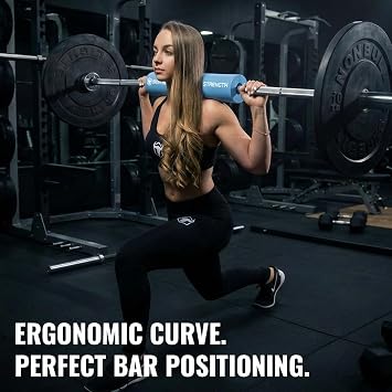 Advanced Squat Pad - Barbell Pad for Hip Thrusts, Squats & Lunges - Neck & Shoulder Squat Bar Pad Cushion Support Foam for Extra Comfort