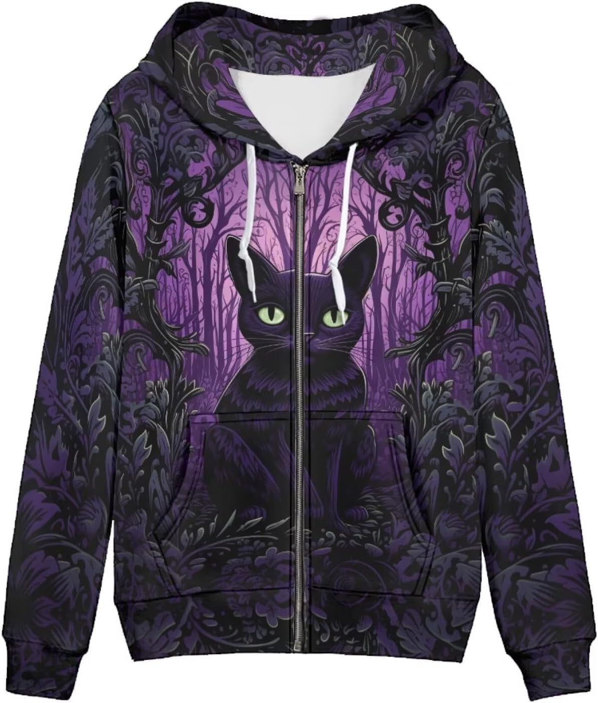 HUIACONG Womens Hoodies Zip Up Hoodie Y2K Women Clothes Sweatshirts Fall Fashion Outfits