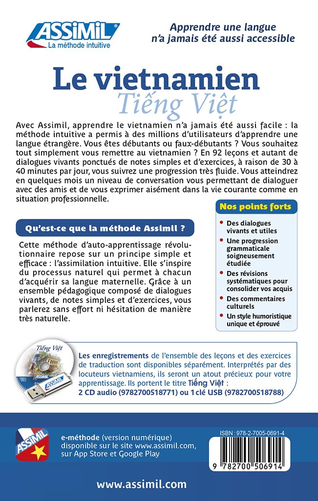 Le Vietnamien (Book Only): Tieng Viet (Senza sforzo)