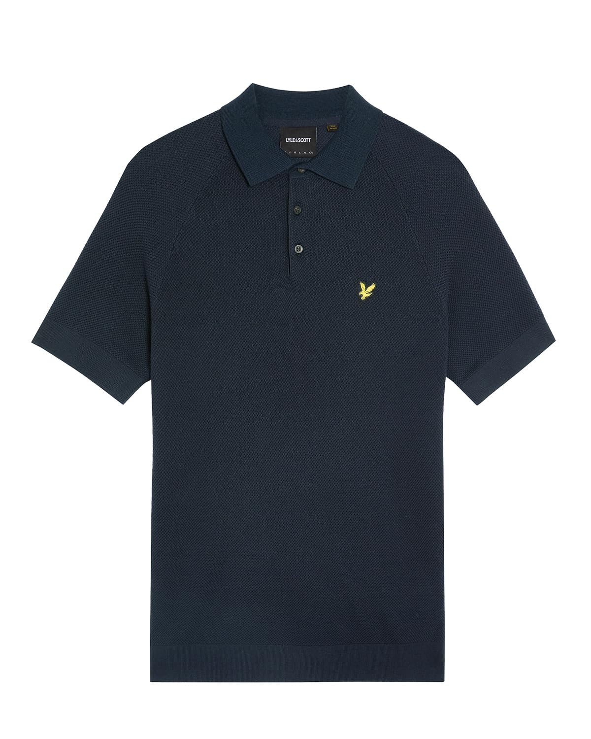 Lyle & Scott Men's Dark Navy Polo Shirt Short Sleeve S