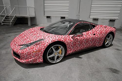 Vista 38 de EZAUTOWRAP - Kit de herramientas gratuito de camuflaje digital azul, diseño de camuflaje de vid para automóvil, motocicleta, liberación de aire, sin