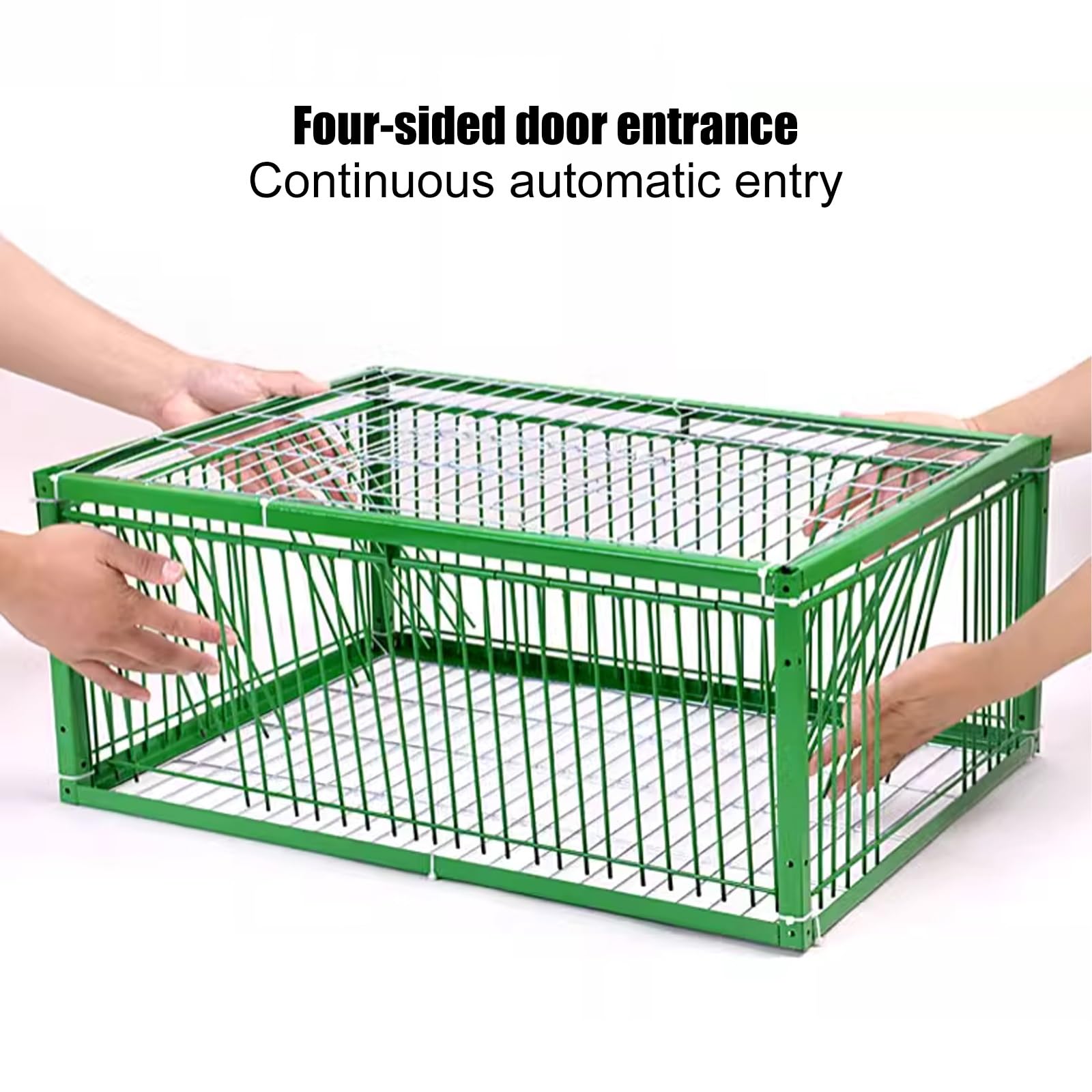 Jaula para pájaros, Trampa para Palomas, jaulas Trampa para Animales, diseño a Prueba de Escape, Trampa para Animales Vivos con Entrada unidireccional, gallinero portátil para Palomas, Tramp