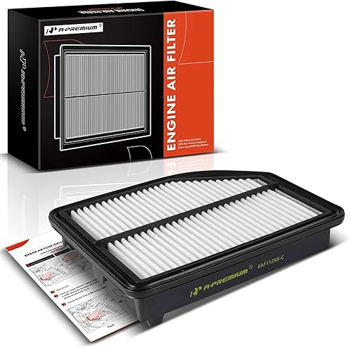 A-Premium Filtro de aire de motor compatible con Honda CR-V CRV 2012 2013 2014 - L4 2.4L - Reemplazo # 17220-R5A-A00 disponible en Yaxa Venezuela