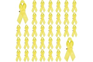 Childhood Awareness Ribbon Yellow Ribbon Satin Pins