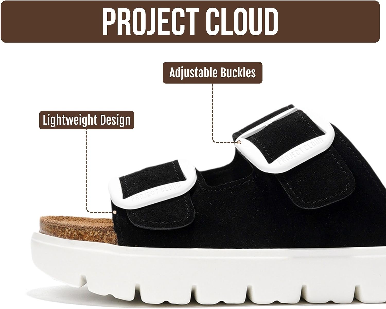  100% Genuine Leather Platform Sandals Women (Greecechunky) thumbnail