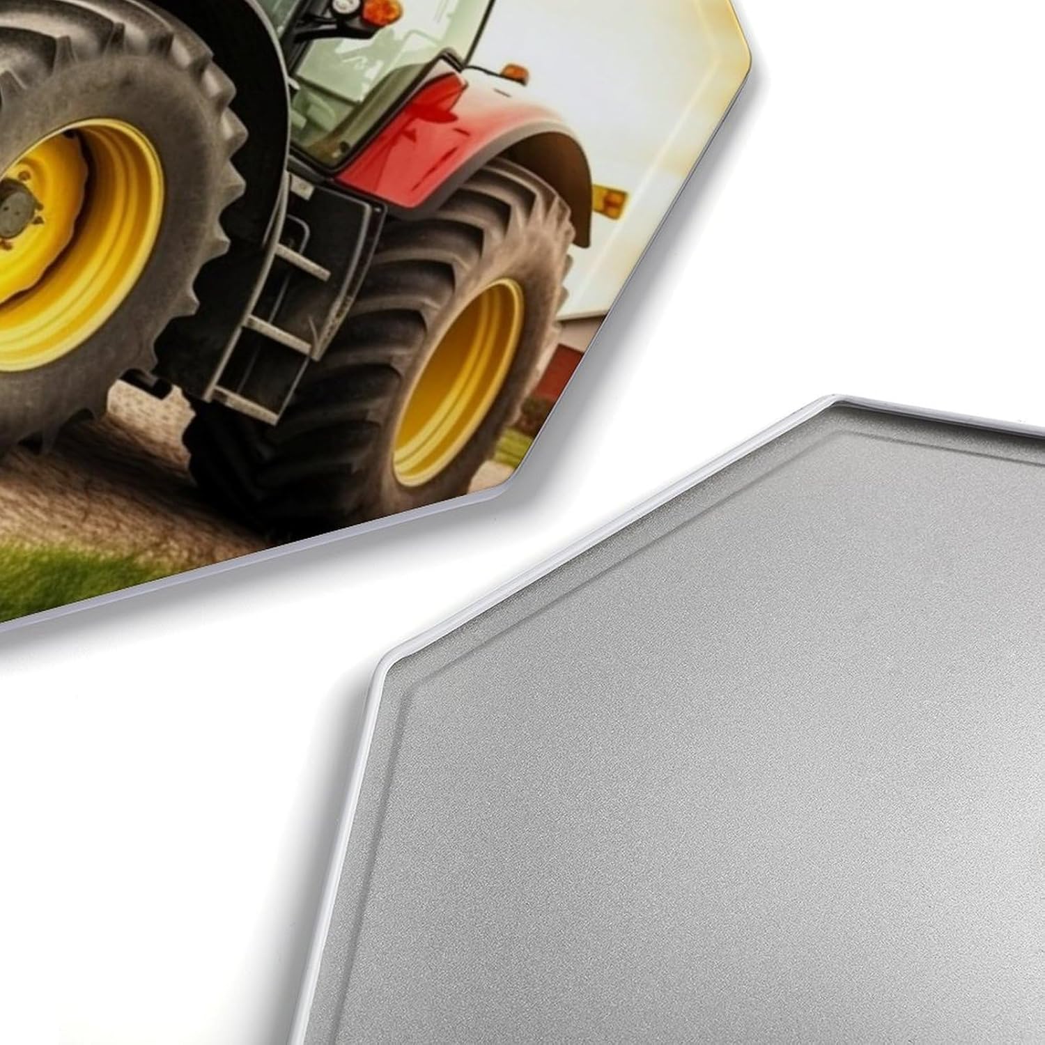 Ctagon Metal Sign for Home, Modern Display Plate for Kitchen, Tractor Theme Plates Accent Hanging Wall Decorations 3PCS for Living Room, Bedroom, Hallway, Hotel