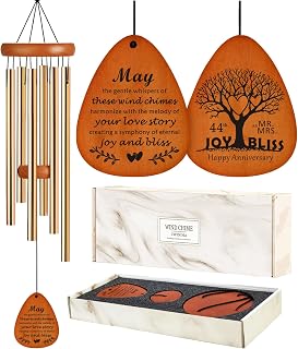 44th 35 Inch Wind Chimes Anniversary Gift