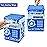 Totola Piggy Bank Electronic Mini ATM for Kids Baby Toy, Safe Coin Banks Money Saving Box Password Code Lock for Children,Boys Girls Best Gift (Camo Blue)