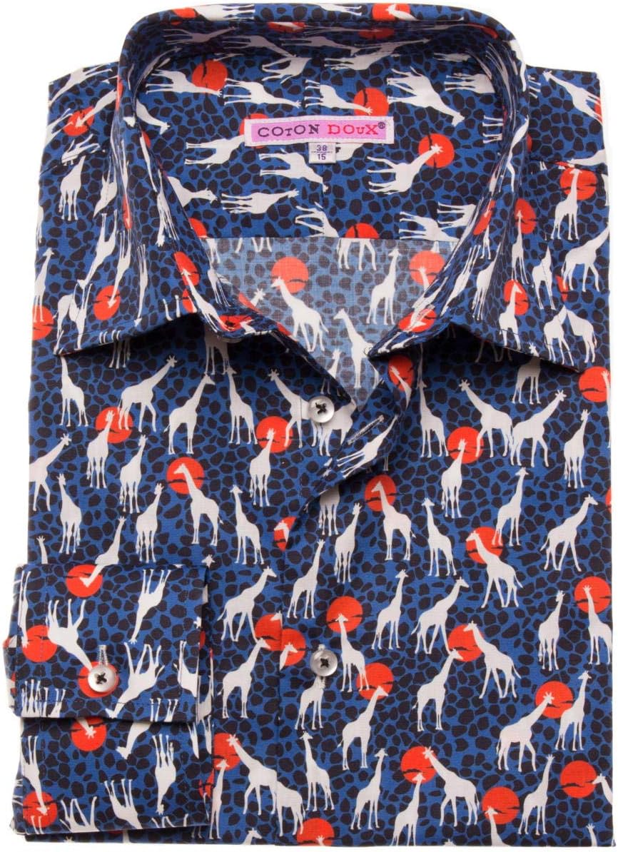 Amazon.co.jp: [コトンドゥ] CotonDoux メンズ 柄シャツ 長袖シャツ