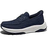 Mens Orthopedic Slip On Shoes with Arch Support Hands Free Loafers Casual Comfortable Walking Shoe