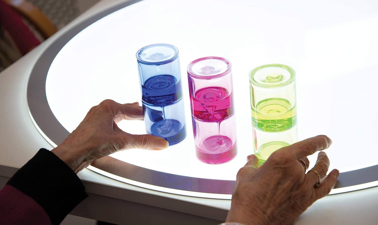 TickiT - 9309-92106 Learning Advantage Sensory Ooze Tube Set - Set of 3, Assorted Colors, 4.75" Tall