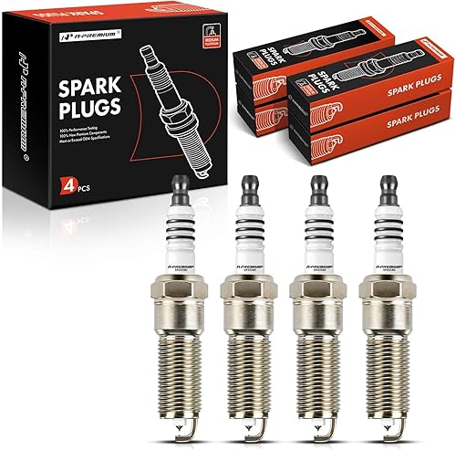 A-Premium Iridium Platinum Bujías compatibles con Chrysler PT Cruiser 2003-2009 y Dodge Neon 2003-2005, 2.4L, paquete de 4