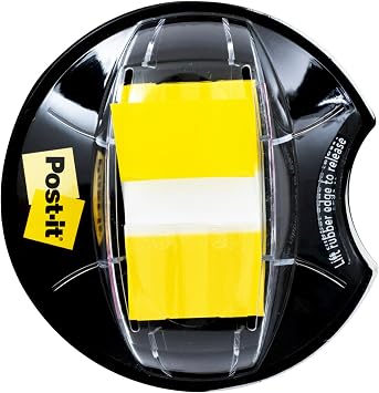 Post-it Flags, 1 x 1.7 in, Yellow, 1 Dispenser, 200 Flags/Dispenser