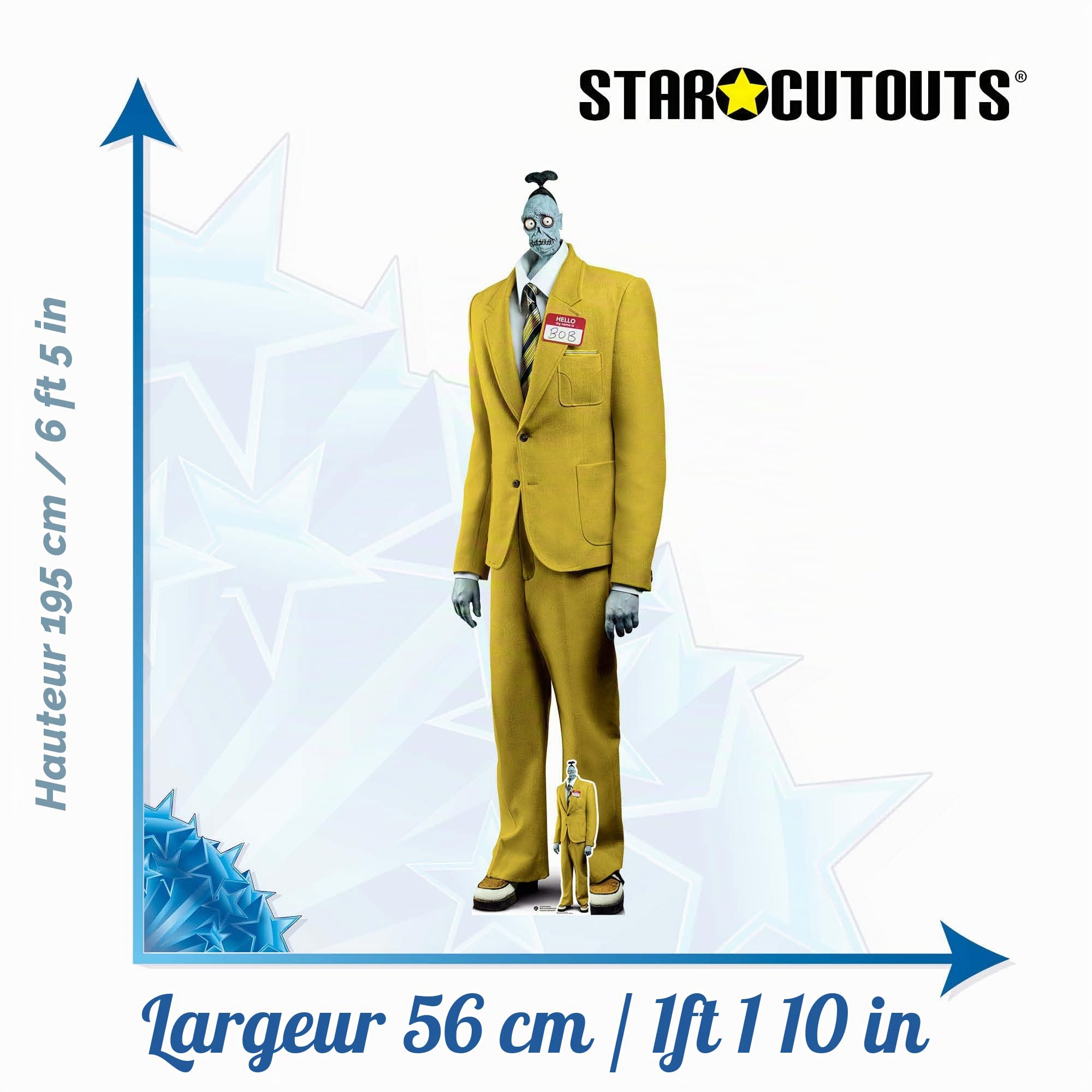 Star Cutouts SC4670 Rétractable Beetlejuice Beetlejuice Découpe en Carton Hauteur 195 cm