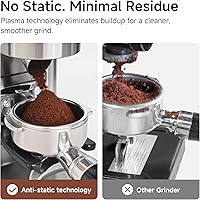 Vista 5 de HiBREW G7 Electric Coffee Grinder - 48 Precise Grind Settings for Espresso/Pour Over/French Press, Large Capacity Bean Hopper, Portion Control &