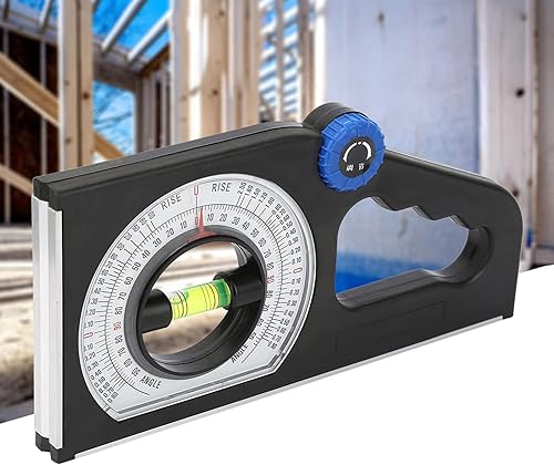 Miniatura 4 de Inclinómetro de ingeniería, regla de medición de pendiente universal de ABS duradero, diseño de mango ergonómico, medidor de ángulo, instrumento de