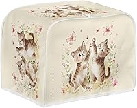 Vista 204 de Marbling Butterfly Print 2 Slice Toaster Dust Cover, Kitchen Small Appliance, Anti Dust and Fingerprint Bread Machine Cover