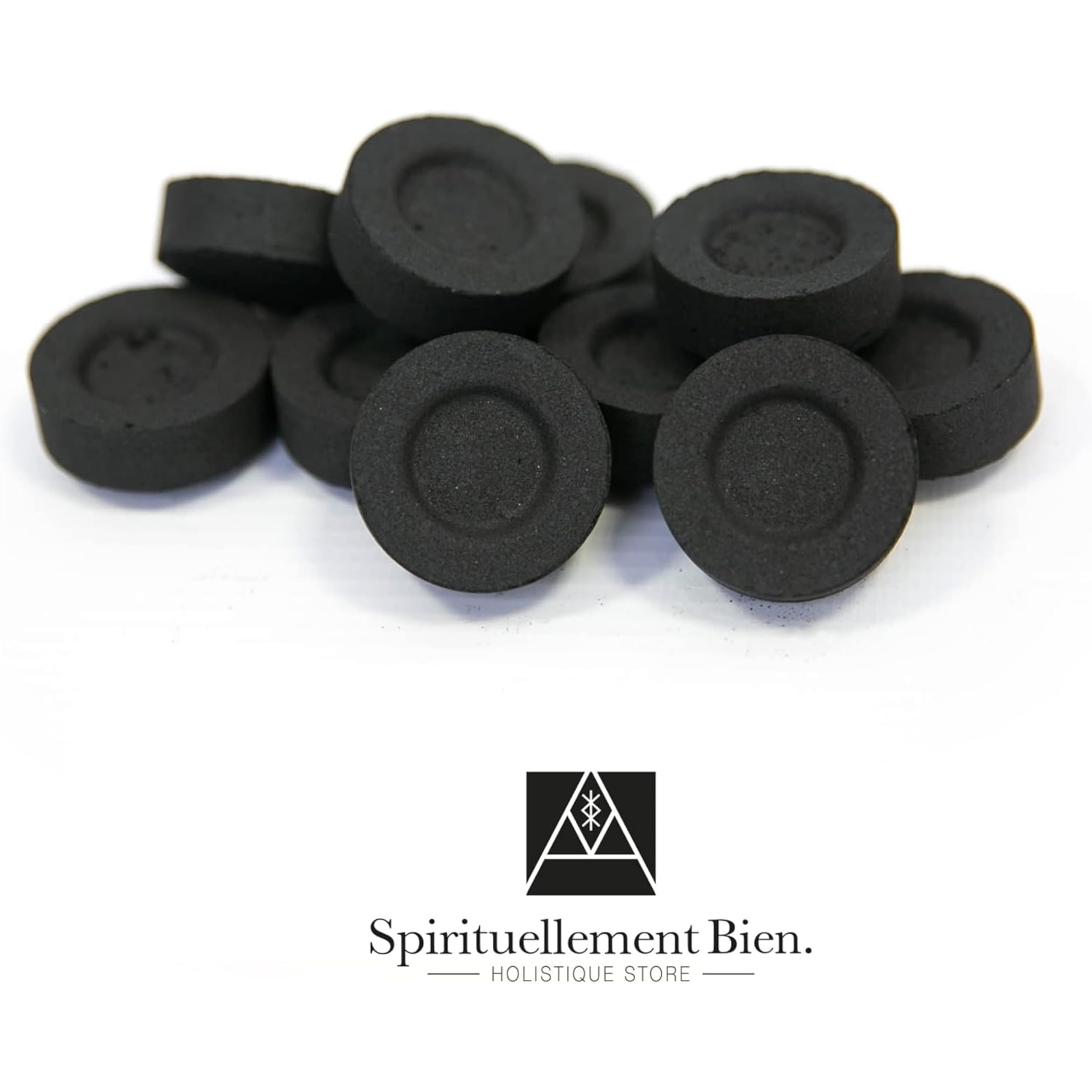 Bruciatore di incenso in bronzo con manico in legno + 10 carboni + 1 pinza + 1 set di incensi in resina SpiritualiBien Grande Purificazione - Pulizia - Regalo Esoterico (Spirito)