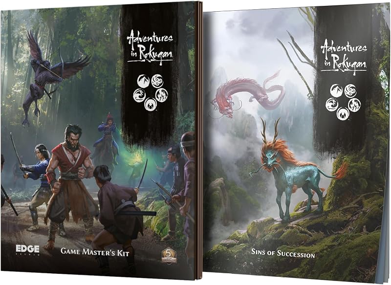 Asmodee Adventures in Rokugan RPG Game Master's KIT - Incluye GM Screen y Sins of Succession Adventure, 2+ jugadores, mayores de 14 años, 90 minutos de juego