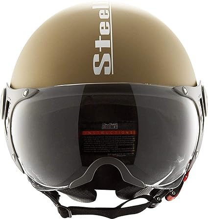 AUTOTRUMP Steelbird SB 27 Polystyrene Open Face Helmet with AUTOTRUMP Brand helmet lock (Desert).