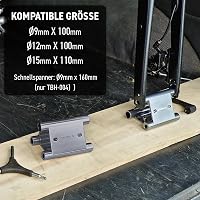 ONIPAX Háromszög Alakú Kerékpár Villa Tartó 15x110mm, 12x100mm, 9x100mm Tengelyekhez - Alumínium Vonóhorogra Szerelhető Biciklitartó 50kg Te 4