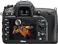 Vista 2 de Nikon D7200 24.2 MP cámara digital con formato DX y cuerpo SLR con Wi-Fi y NFC (negro) (certificado de reacondicionamiento).
