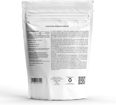GN Creatine Powder | 1kg High Strength Creatine Monohydrate Powder - 5g per Serving | Unflavoured Filler Free Creatine-Monohydrate | Non-GMO & Gluten Free | High Strength, 5g per Serving, Unflavoured & Filler Free, Non-GMO & Gluten Free