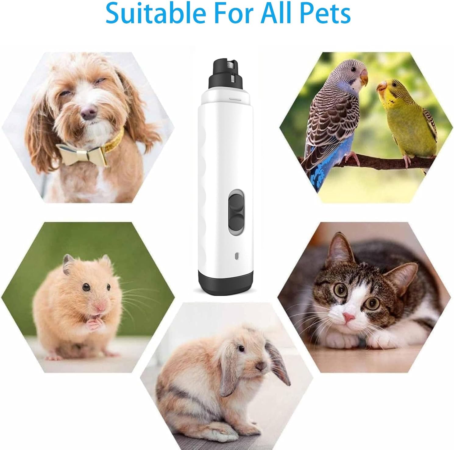 Silent Groom Pro Nail Grinder, 2025 New Dog Nail Trimmer, Rechargeable Pet Nail Grinder, Quick Dog Nail Trimmers, Pet Paws Grooming Smoothing Tool for Dogs and Cats image 5