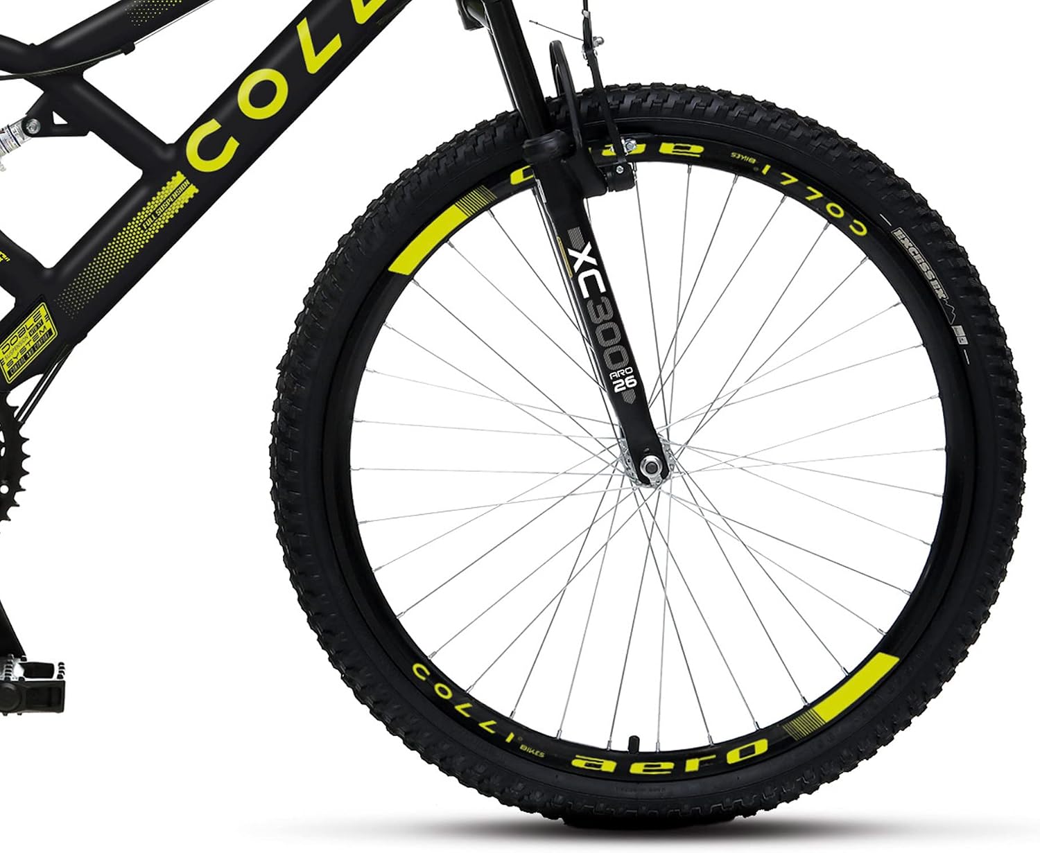 Colli Bike, Bicicleta GPS 148 Dupla Suspensão e Freios V-Brake, Aro 26 Aero, 36 Raias, 21 Marchas Colli Bike, Bicicleta GPS 148 Dupla Suspensão e Freios V-Brake, Aro 26 Aero, 36 Raias, 21 Marchas