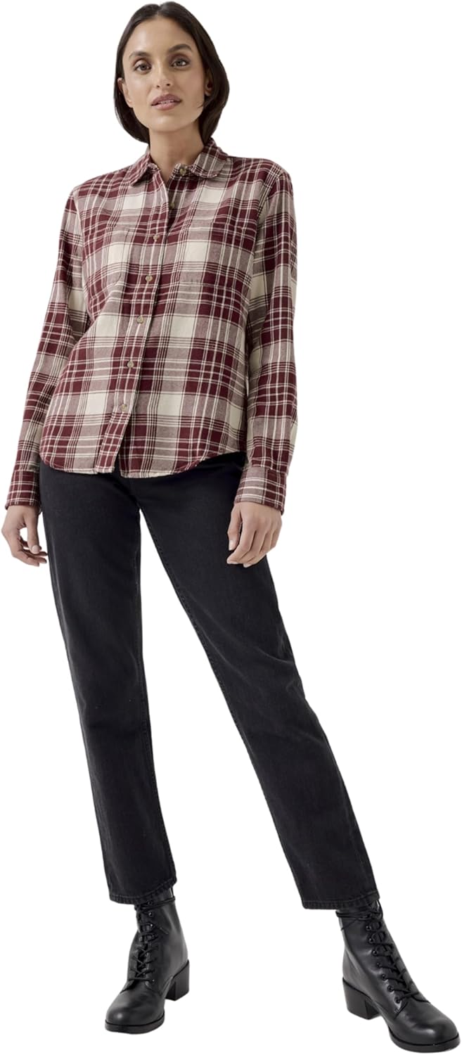 Pact Organic Cotton Women’s Flannel Button-Up Shirt