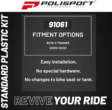 Polisport Motocross MX Replica Plastic Kit - White (2020-2022)