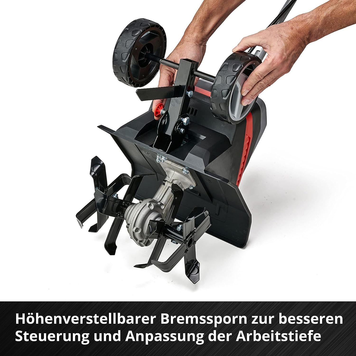 Einhell Akku-Bodenhacke GE-CR 30 Li-Solo Power X-Change (Lithium-Ionen 36V, 2-Punkt-Sicherheitsschalter, klappbarer Führungsholm, Transporträder, ohne Akku und Ladegerät)